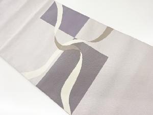 綴れ色紙に鬘帯模様織出し名古屋帯